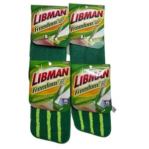 Libman Freedom Spray Mop Refill Pads Lot of 4 New #04003